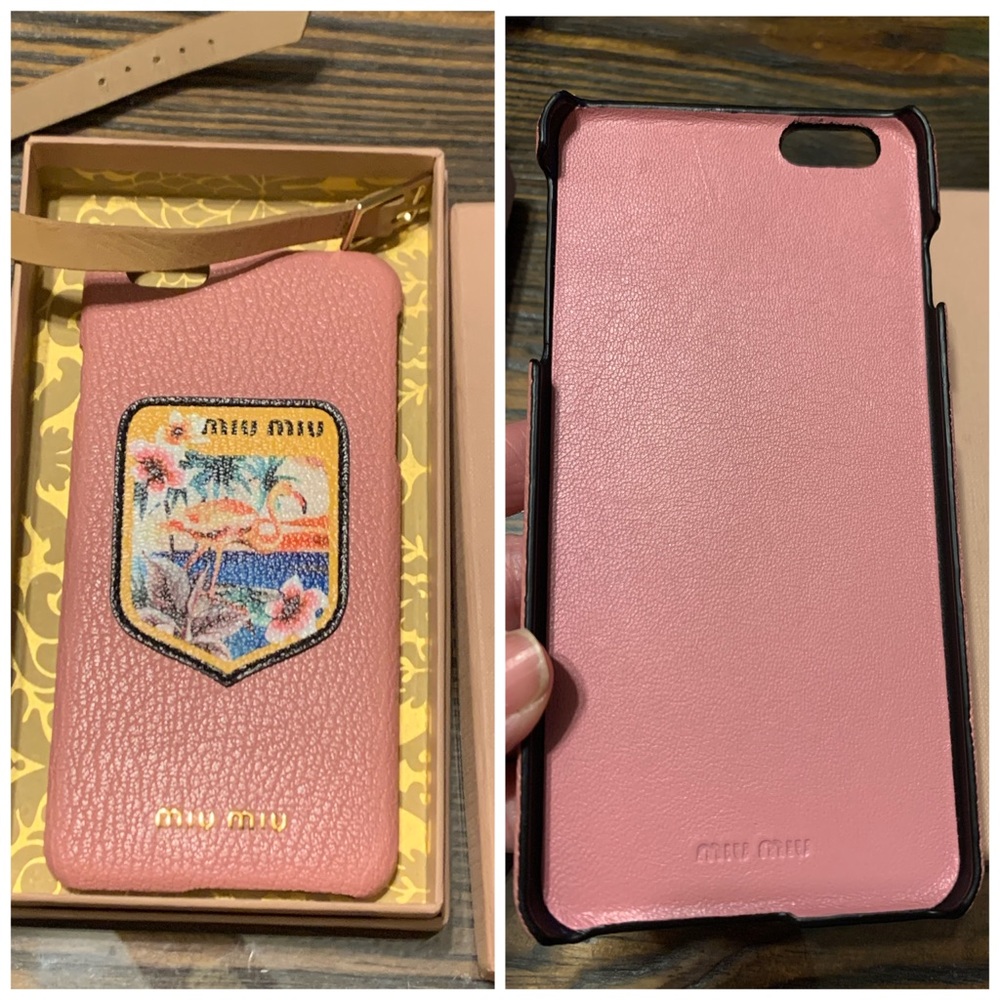 MIU MIU Flamingo Badge iPhone 6 Plus cover  case